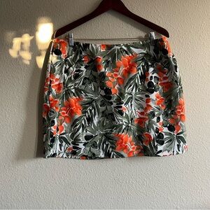 Tropical print Jones New York skirt